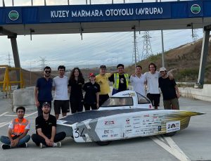 İTÜ ZES Güneş Arabası Test Sürüşü Kuzey Marmara Otoyolu’nda Gerçekleştirildi