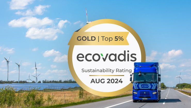 Renault Trucks Üst Üste 6 Kez Altın Ecovadis Sertifikası ile Ödüllendirildi