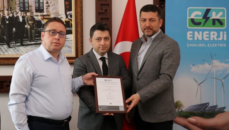 Erbaa OSB, Çevre Dostu Üretimini Yeşil Enerji Sertifikası ile Belgelendirdi