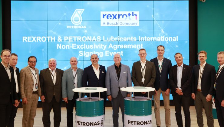 PETRONAS Madeni Yağlar ve Bosch Rexroth Biyolojik Bazlı Hidrolik ve UTTO Sıvıları Geliştirmek İçin İş Birliği Yapıyor