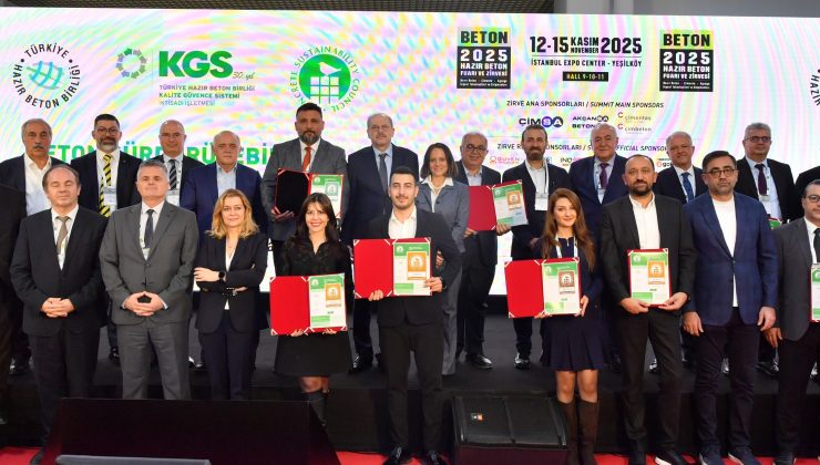 Beton Sürdürülebilirlik Konseyi (CSC) Sertifikası Alan Tesislere Sertifikaları Takdim Edildi