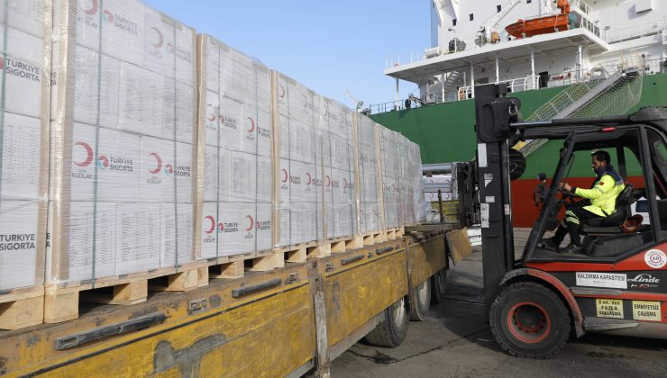 Türkiye Sigorta ve Türk Kızılay iş birliğiyle Gazze’ye destek