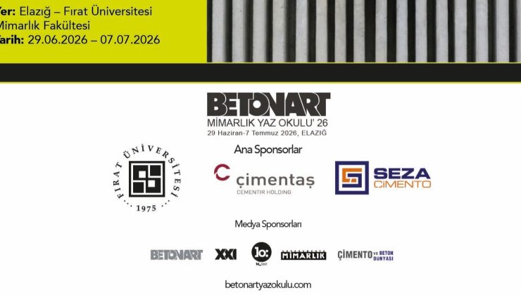 TÜRKÇİMENTO’nun Betonart Mimarlık Yaz Okulu 2026 Programı Başlıyor