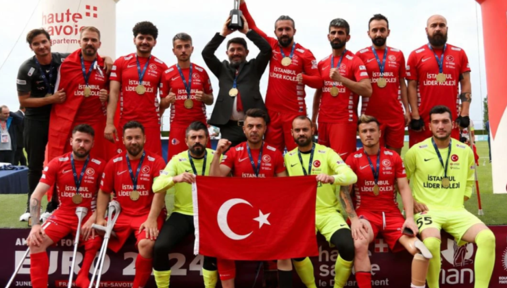 İstanbul Lider Koleji, Ampute Futbol A Milli Takımı’nın Ana Sponsoru Oldu