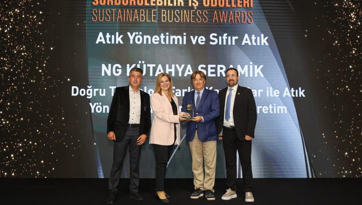 NG Kütahya Seramik, atık yönetiminde değer yaratan projesi ile ‘Sürdürülebilir İş Ödülü’ne layık görüldü!